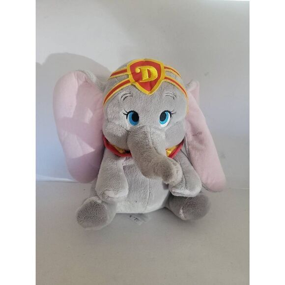 Disney Store Kids Gray Dumbo Live Action Plush Toy Size Medium - Picture 1 of 4